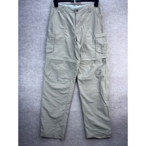 REI Womens Size 10 Convertible Cargo Hiking Pants Zip Off Legs Khaki Gorpcore